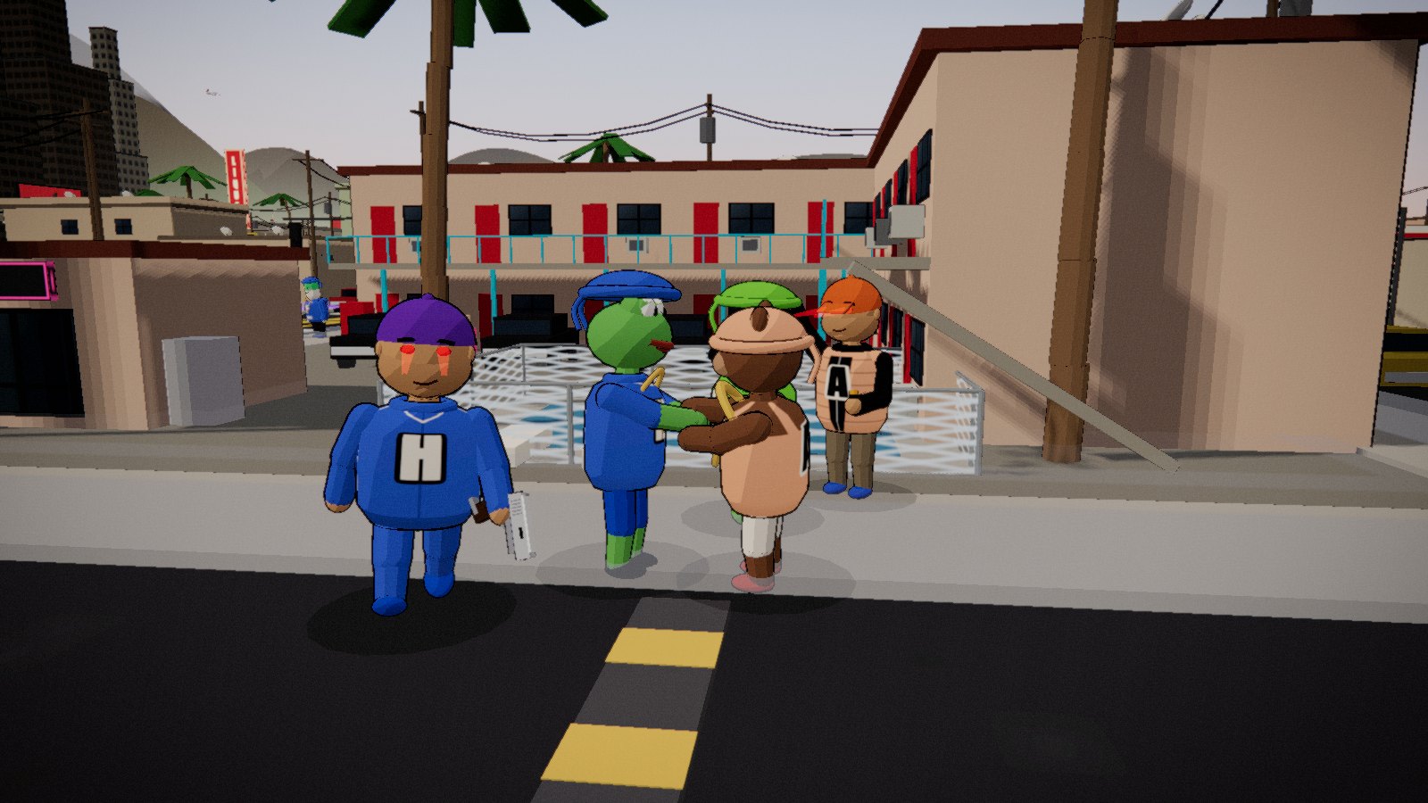 a street brawl
